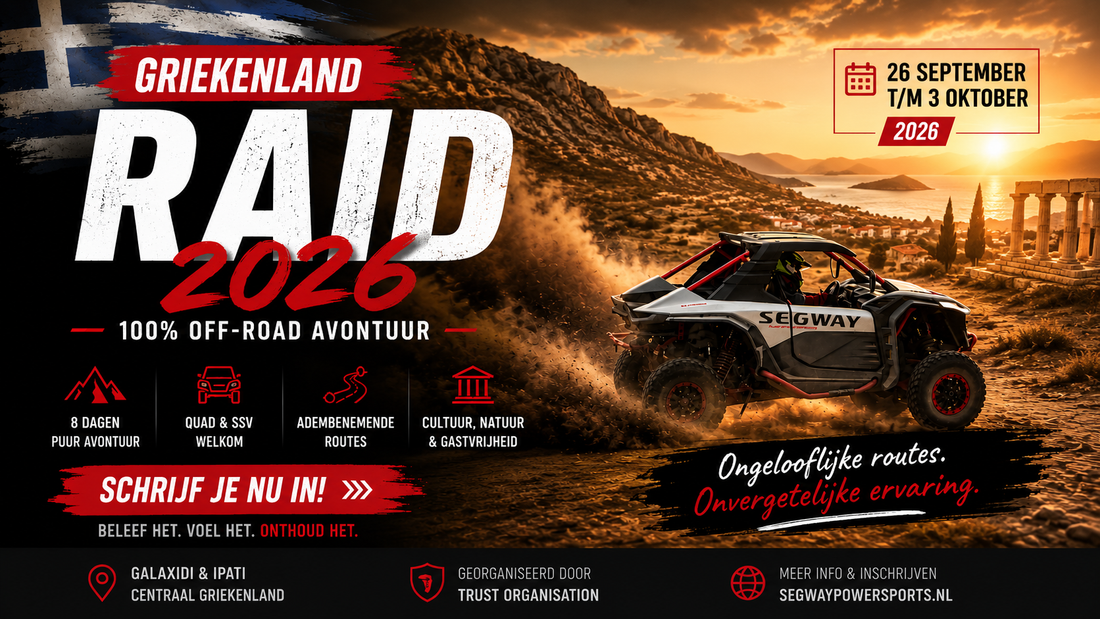 Doe mee aan de 2026 Segway Raid in Griekenland